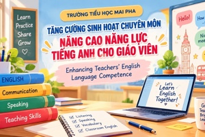TRƯỜNG TIỂU HỌC MAI PHA TĂNG CƯỜNG SINH HOẠT CHUYÊN MÔN, NÂNG CAO NĂNG LỰC TIẾNG ANH CHO GIÁO VIÊN